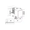Built-in dishwasher Whirlpool (WIC3C33PFE), White