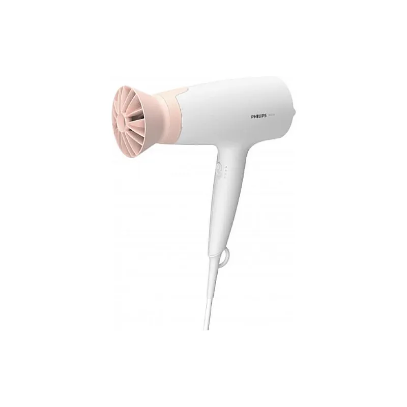 Secador de cabelo Philips 3000 series, White/Pink (BHD300/00)