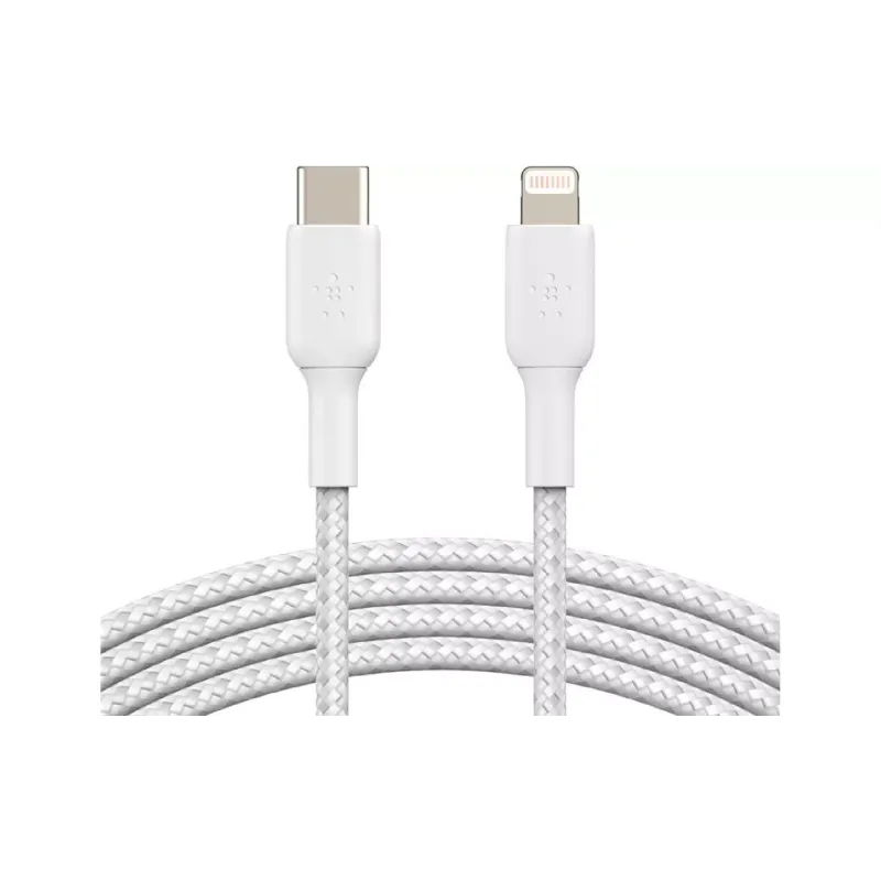 Charging and synchronization cable Belkin USB-C - Lightning (CAA004BT1MWH), White