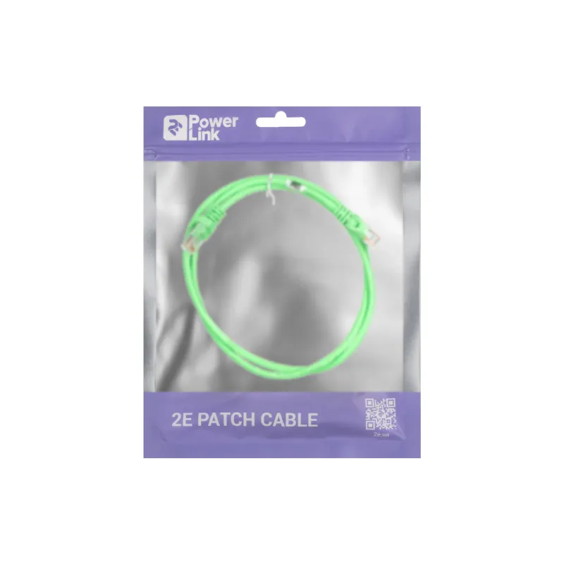 Patch cord 2E  Green (2E-PC5ECOP-100GRN)