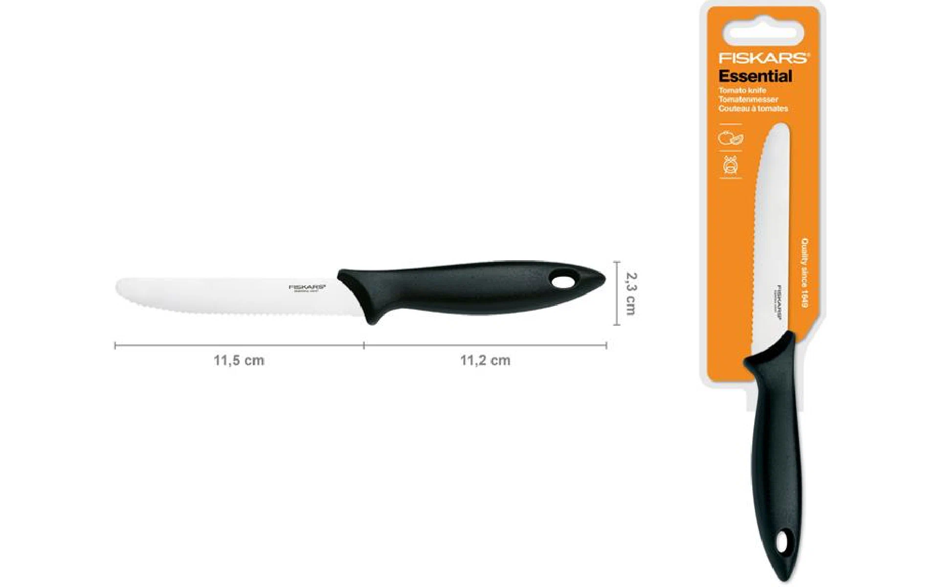 Tomatenmesser Fiskars, Black (1023779) Tomatenmesser Fiskars, Black (1023779)
