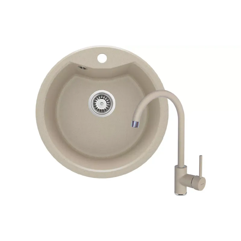Kitchen sink + mixer Deante (ZRSB7803)