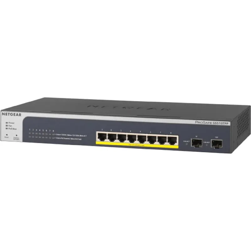 يُحوّل Netgear GS510TPP (GS510TPP-100EUS)