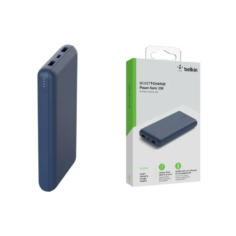Powerbank Belkin 20000 mAh, Blue (BPB012BTBL)