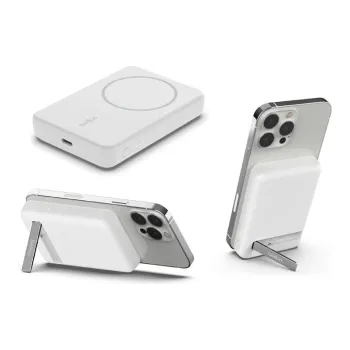 Външна банка Belkin MagSafe Wireless, White (BPD004BTWT)