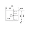 حوض المطبخ Franke BFG 611-62, Gray (114.0565.090)
