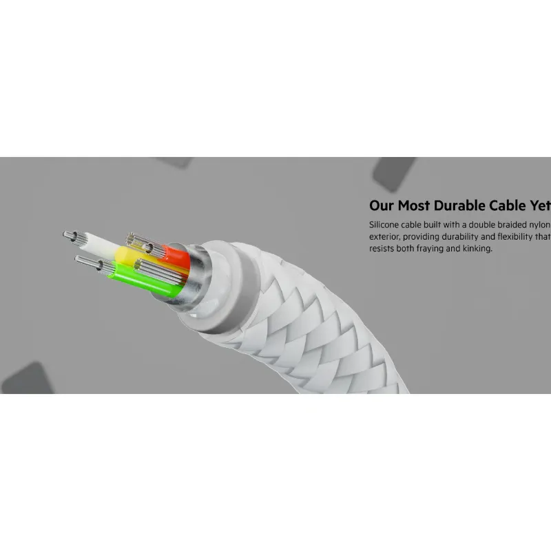 كابل الشحن والمزامنة Belkin USB-A - Lightning, White (CAA010BT1MWH)
