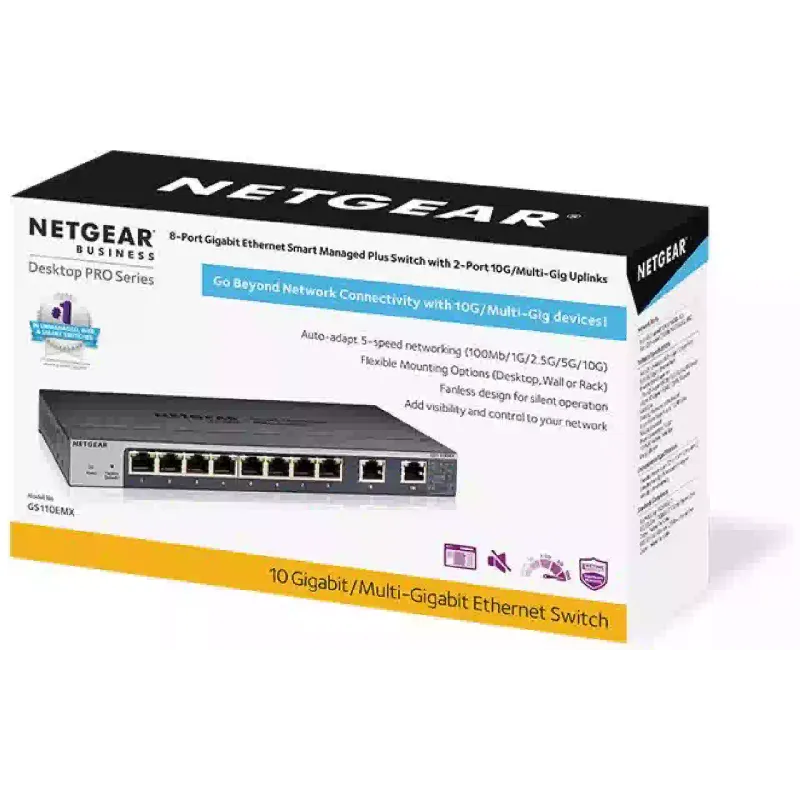 Комутатор Netgear  GS110EMX (GS110EMX-100PES)