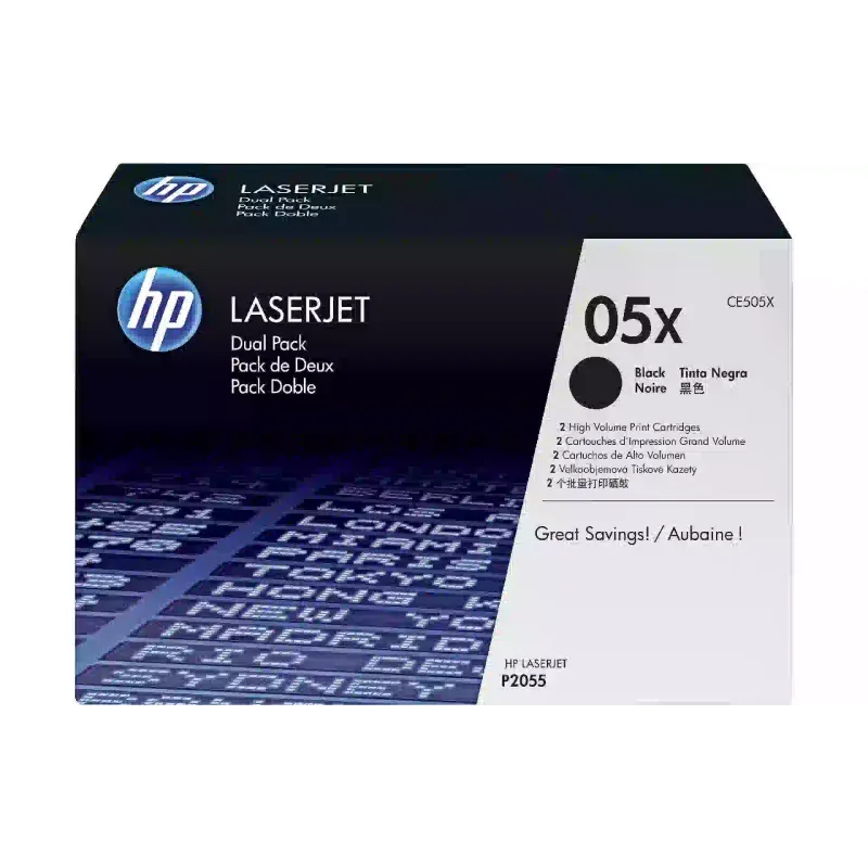 Картридж HP 05X, Black (CE505X)