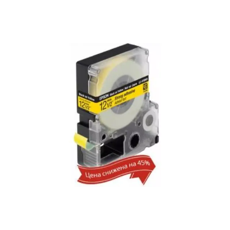 Картридж Epson LK4YBW9 (C53S654014), для Epson LW-300/400/400VP/700, Strong Adhesive Black/Yellow