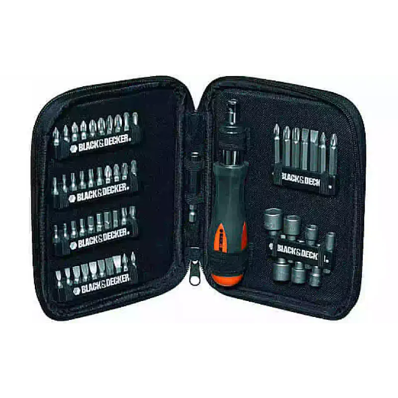 Conjunto de bits Black+Decker, Black (A7104)