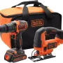 Akku-Werkzeugsatz Black+Decker, Black (BCK22S1S)