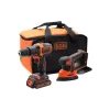 Набір акумулятора Black+Decker, Black (BCK23S1S)