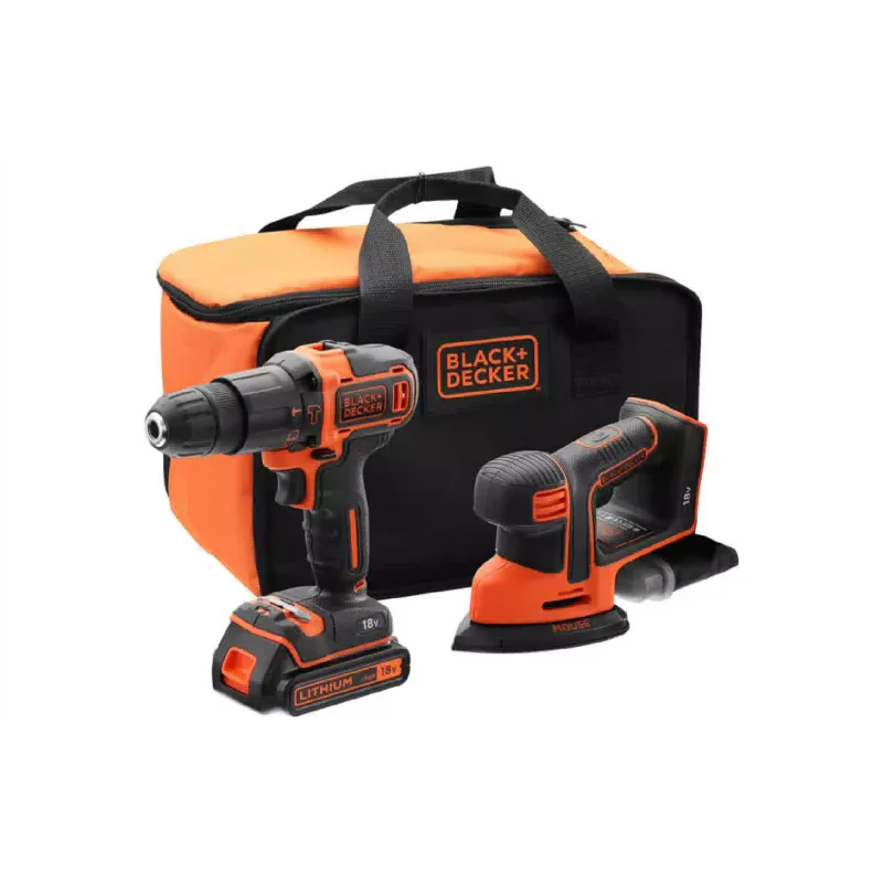 Набір акумулятора Black+Decker, Black (BCK23S1S)