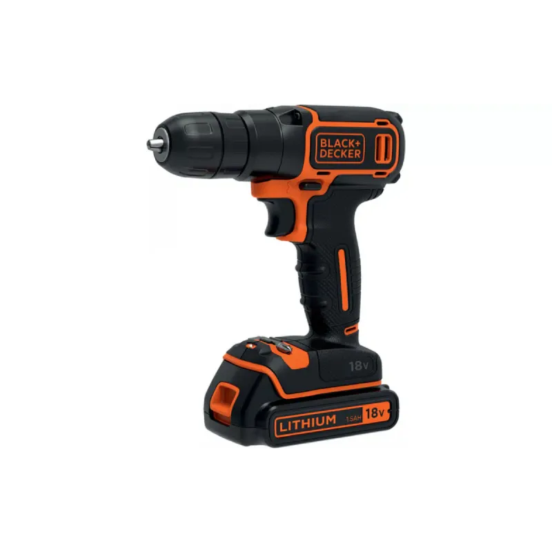 Дриль-шуруповерт Black+Decker, Black (BDCD18)