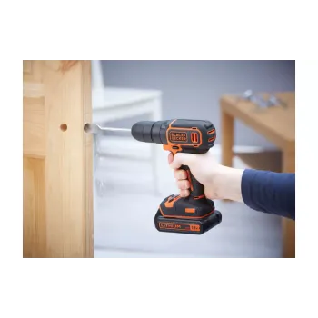 Дриль-шуруповерт Black+Decker, Black (BDCD18)