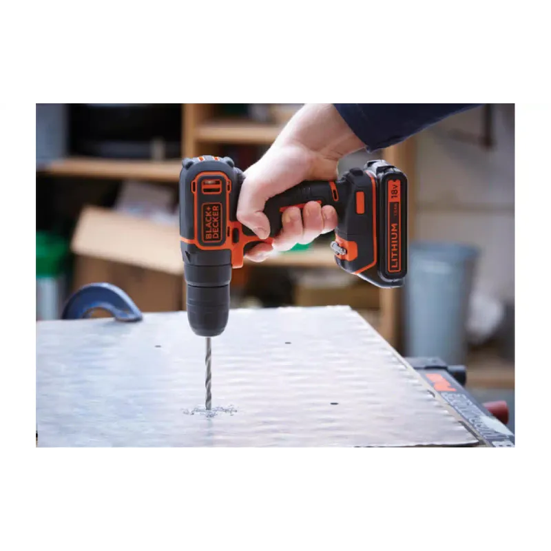Дриль-шуруповерт Black+Decker, Black (BDCD18)