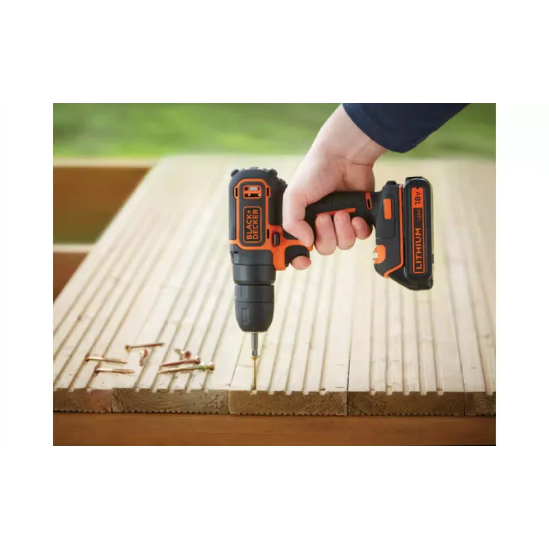 Дриль-шуруповерт Black+Decker, Black (BDCD18)