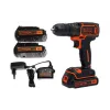 Дриль-шуруповерт Black+Decker, Black (BDCDD186KB)