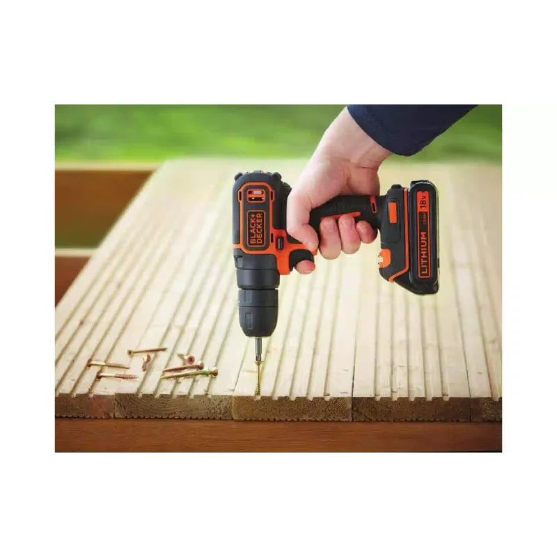 Дриль-шуруповерт Black+Decker, Black (BDCDC18KB)