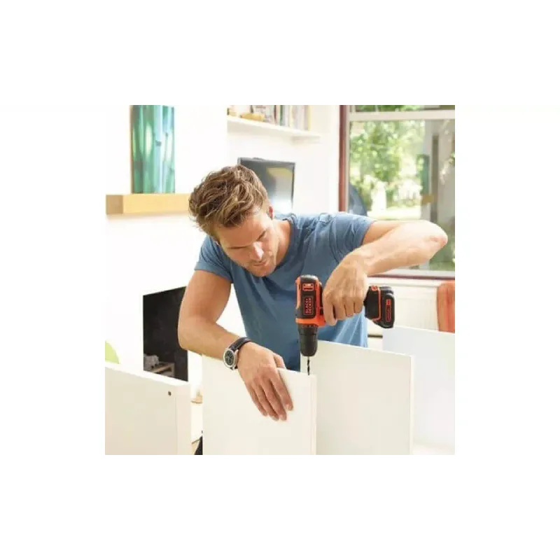 Дриль-шуруповерт Black+Decker, Black (BDCDD12K)