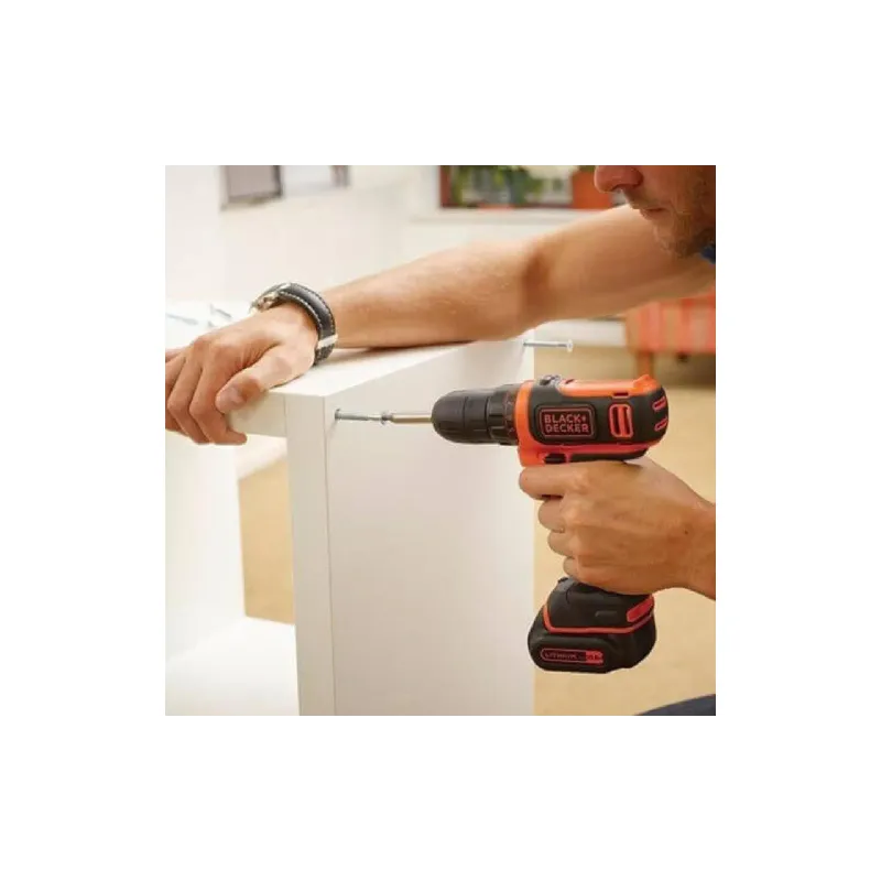 Дриль-шуруповерт Black+Decker, Black (BDCDD12K)