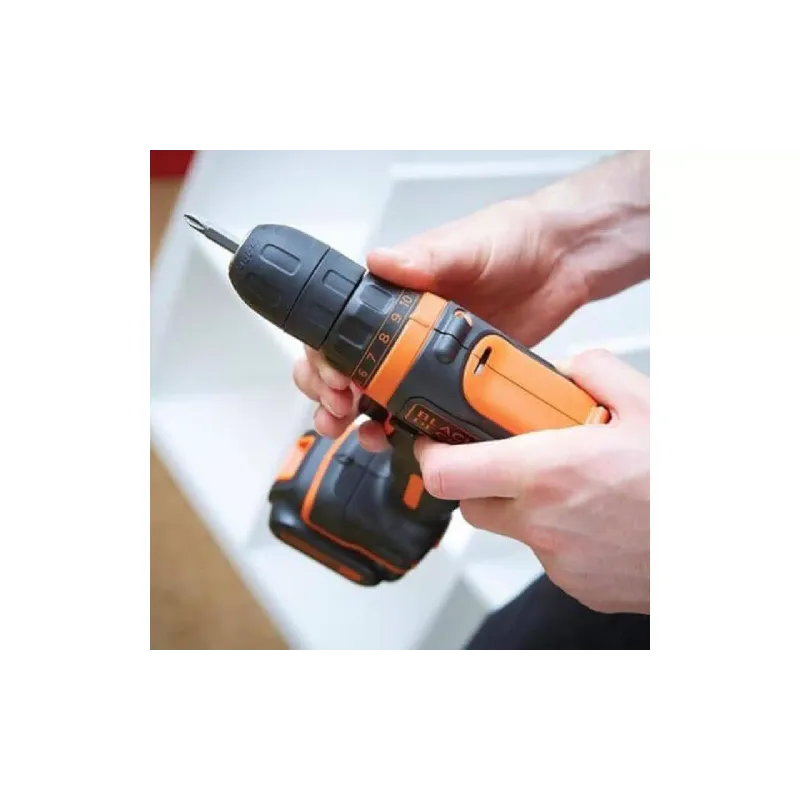 Дриль-шуруповерт Black+Decker, Black (BDCDD12K)