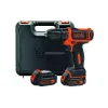مثقاب-مفك براغي Black+Decker, Black (BDCDD12KB)