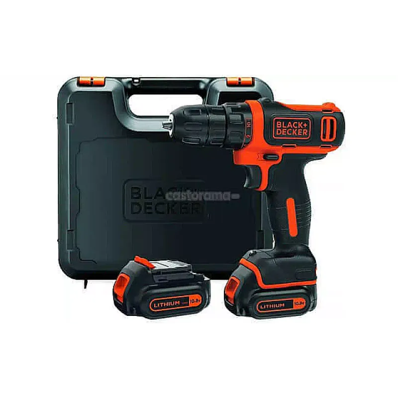 Бормашина-отвертка Black+Decker, Black (BDCDD12KB)