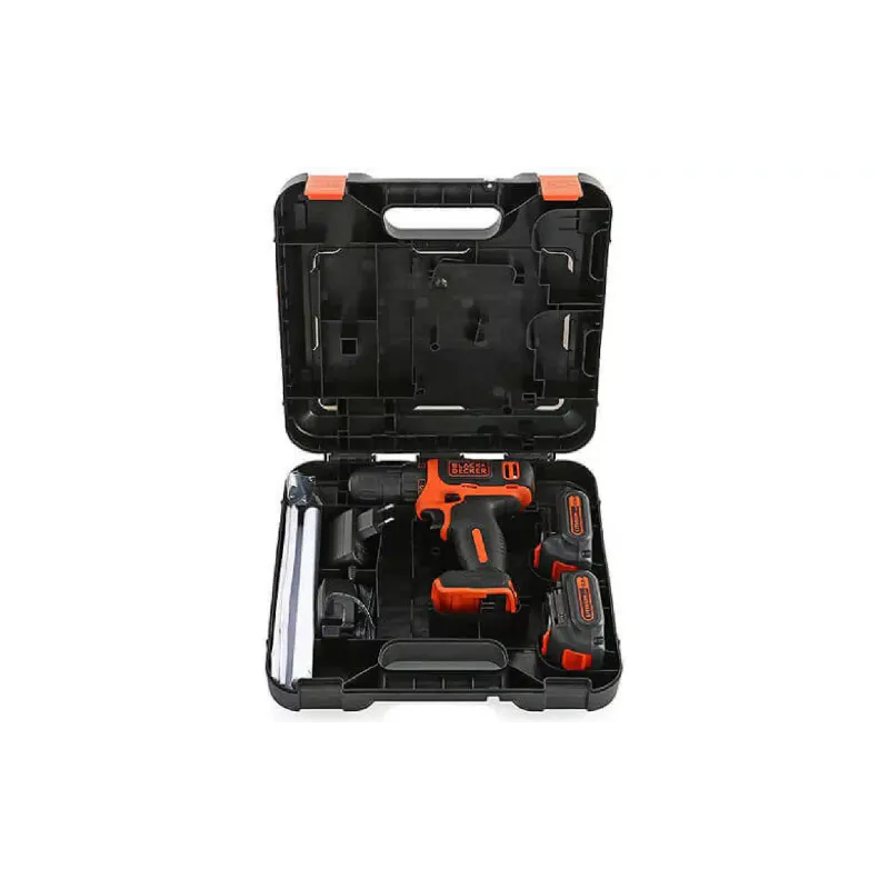 مثقاب-مفك براغي Black+Decker, Black (BDCDD12KB)