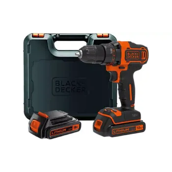 Дриль-шуруповерт Black+Decker, Black (BDCDD186KB)
