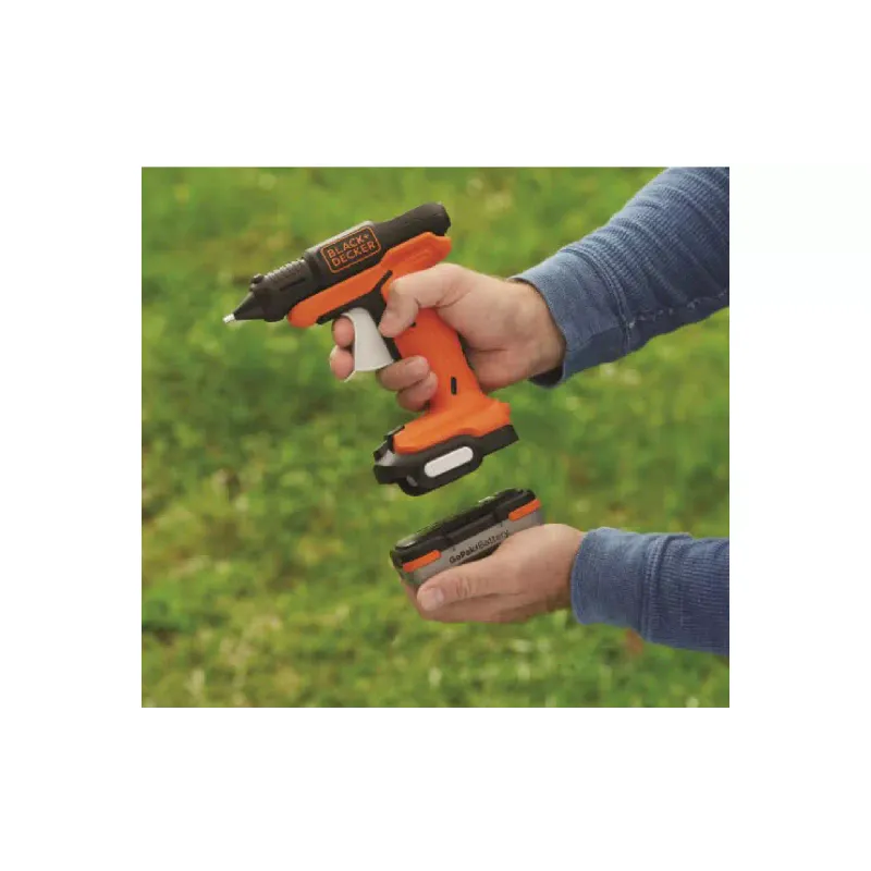 Пистолет за лепило Black+Decker, Black (BDCGG12N)