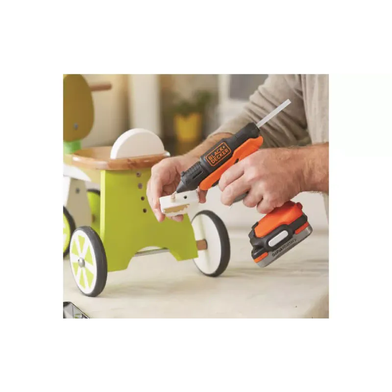 Пистолет за лепило Black+Decker, Black (BDCGG12N)