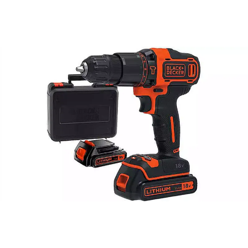 Vrtalnik-izvijač Black+Decker, Black (BDCHD18KB)