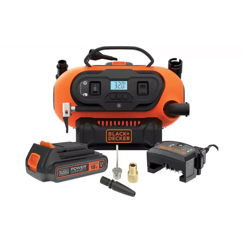 Автомобільний компресор Black+Decker (BDCINF18N), Black