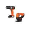 Ασύρματο κιτ εργαλείων Black+Decker, Black (BDCK122S1S)