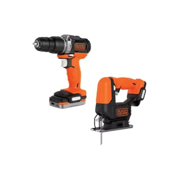 Akku-Werkzeugsatz Black+Decker, Black (BDCK122S1S)