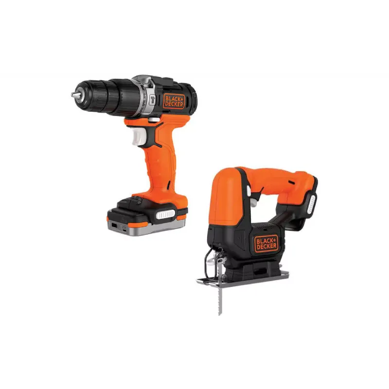 Ασύρματο κιτ εργαλείων Black+Decker, Black (BDCK122S1S)