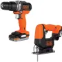 Ασύρματο κιτ εργαλείων Black+Decker, Black (BDCK122S1S)