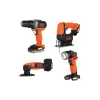 Akku-Werkzeugsatz Black+Decker, Black (BDCK123S2S)