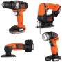 Akku-Werkzeugsatz Black+Decker, Black (BDCK123S2S)
