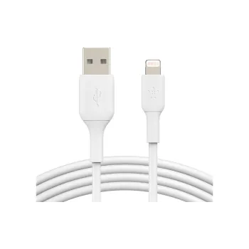 Кабель для зарядки та синхронізації Belkin USB-A - Lightning (CAA001BT1MWH), 1 м, White