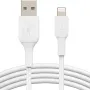 كابل الشحن والمزامنة Belkin USB-A - Lightning, White (CAA001BT2MWH)