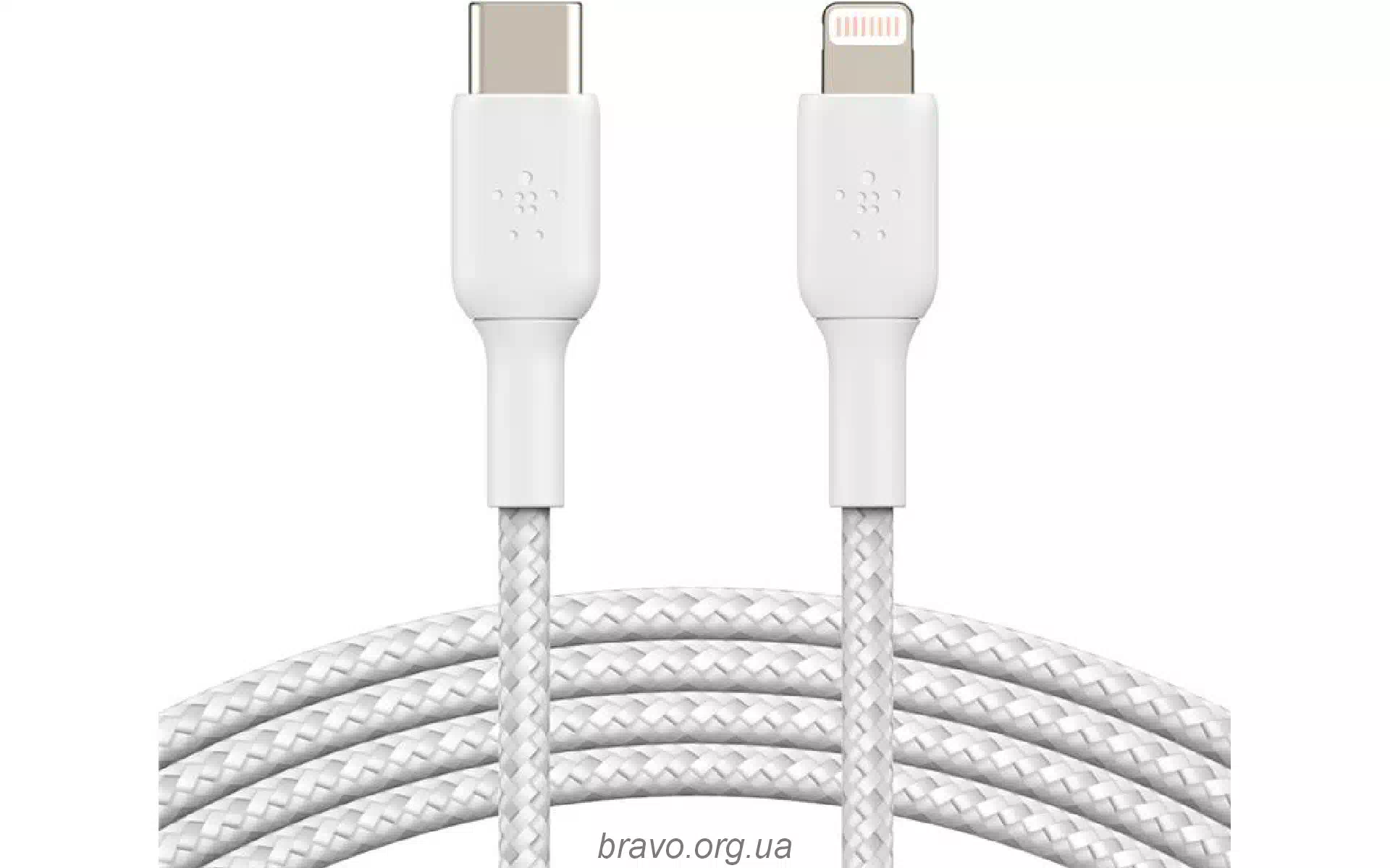 Charging and synchronization cable Belkin USB-C - Lightning (CAA004BT1MWH), White Charging and synchronization cable Belkin USB-C - Lightning (CAA004BT1MWH), White
