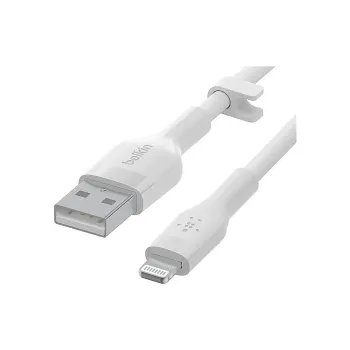 Cable de carga y sincronización Belkin USB-A - Lightning, White (CAA008BT1MWH)