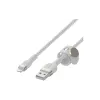 كابل الشحن والمزامنة Belkin USB-A - Lightning, White (CAA010BT1MWH)