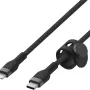 كابل الشحن والمزامنة Belkin USB-C - Lightning, Black (CAA011BT1MBK)