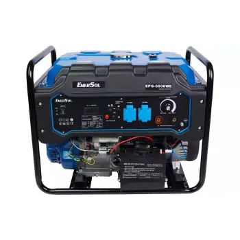 Генератор бензиновый EnerSol, сварочный, 6.5 кВт, 1 фаза (EPG-6500WE)