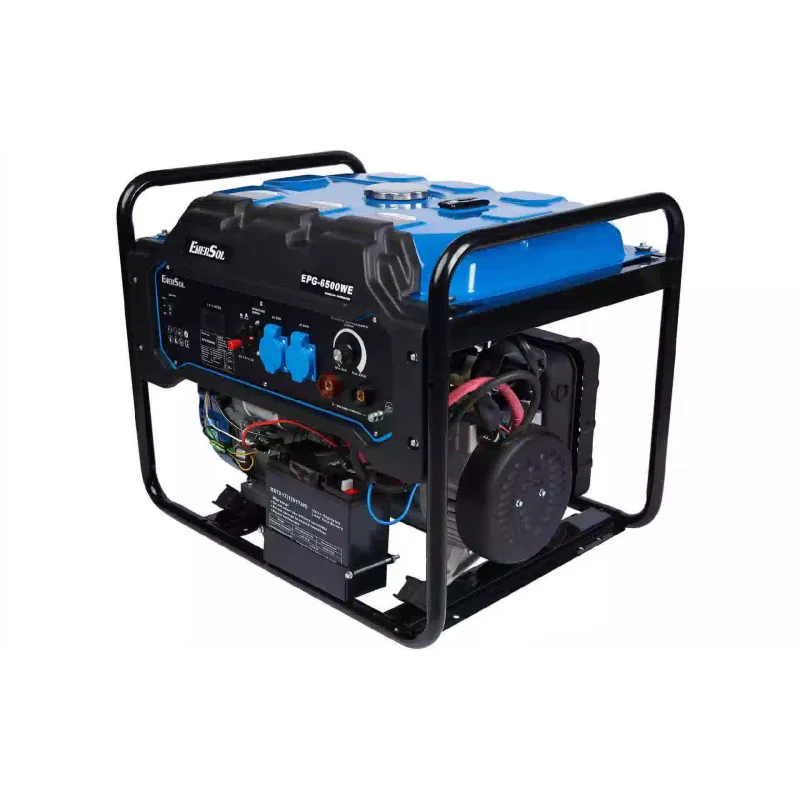 Генератор бензиновый EnerSol, сварочный, 6.5 кВт, 1 фаза (EPG-6500WE)