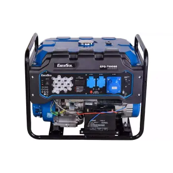 Генератор бензиновый EnerSol, 7.5 кВт, 1 фаза, электростартер (EPG-7500SE)